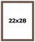 22x28 Wide Barnwood Picture Frame with UV-Resistant Acrylic & Acid Free Backing, Available in 6 Paint Finishes - Grey, Brown, White, and Black